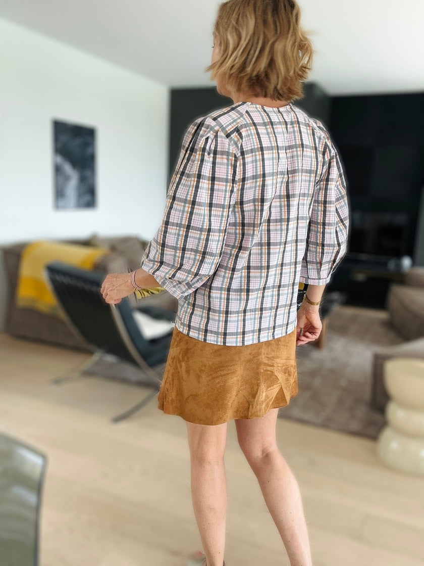 Blouse ELEN carreaux (disponible taille 3)