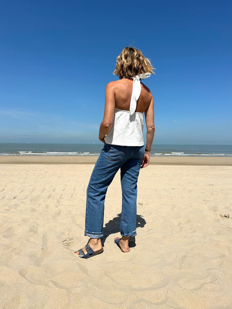 Top dos nu ROMY blanc cassé