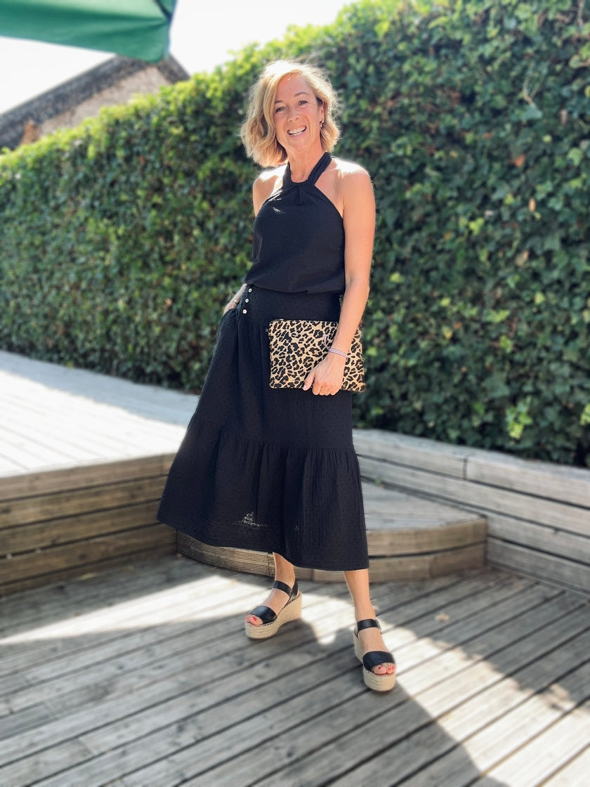 Top dos nu ROMY noir