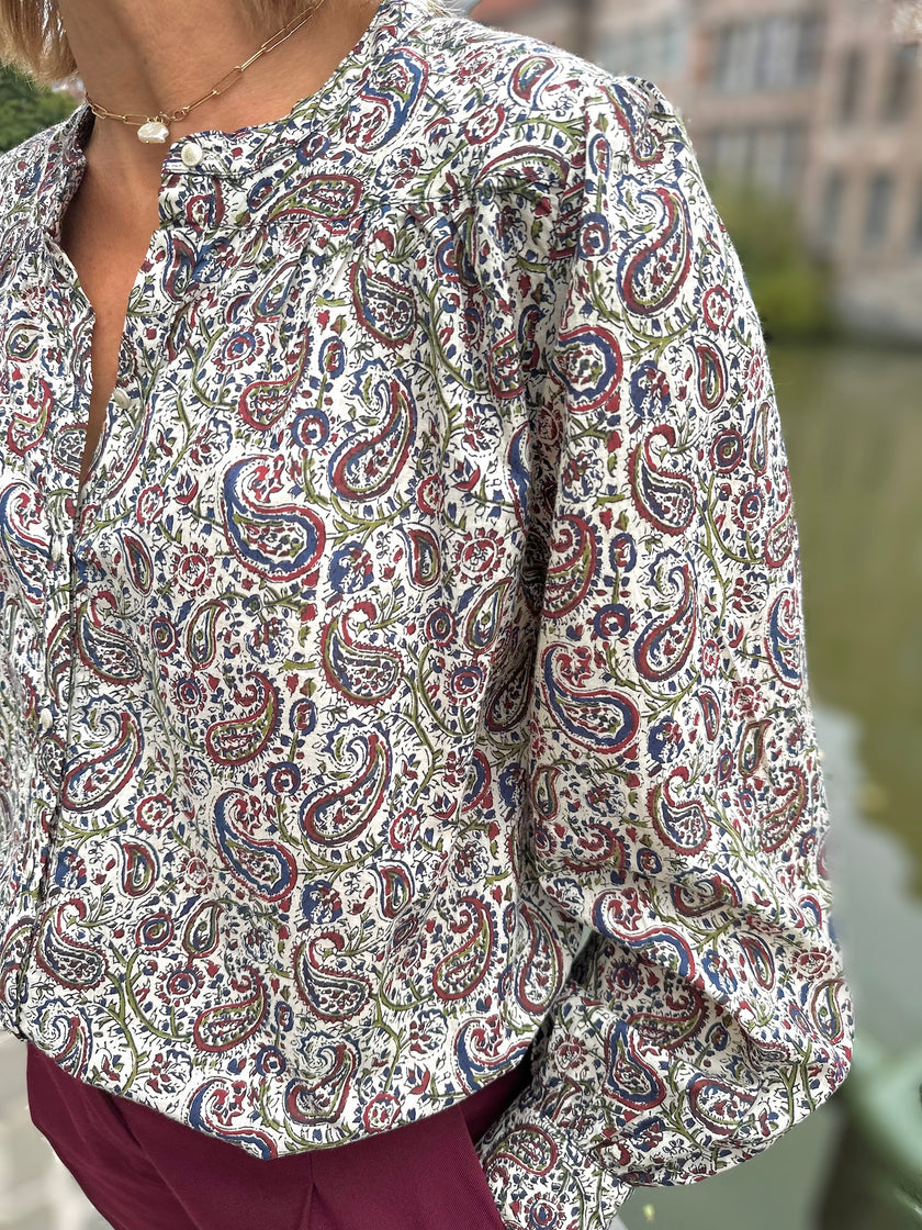 Blouse Ambrine imprimé cachemire