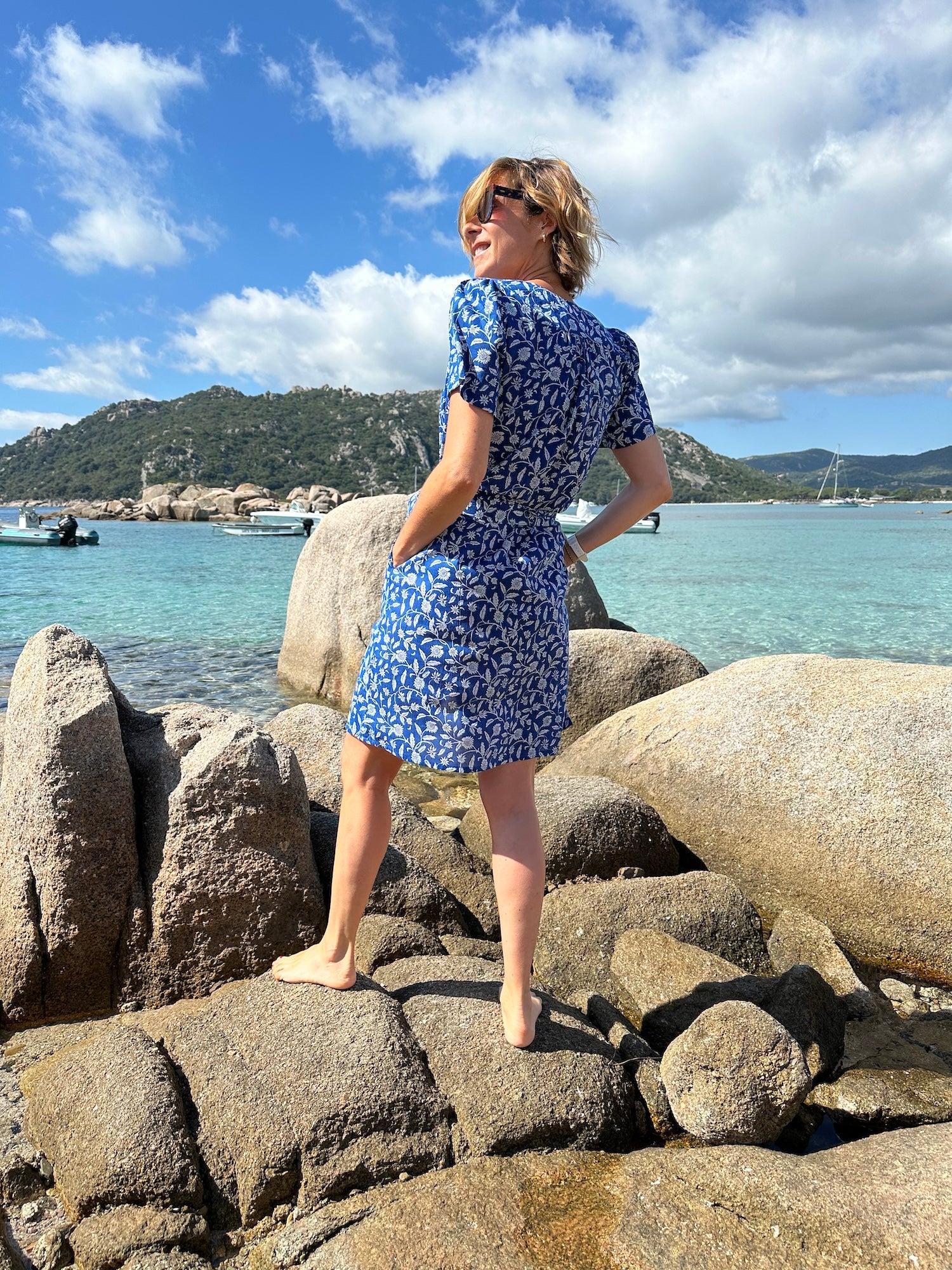 Robe CELIA bleu (disponible taille 0 et 3)