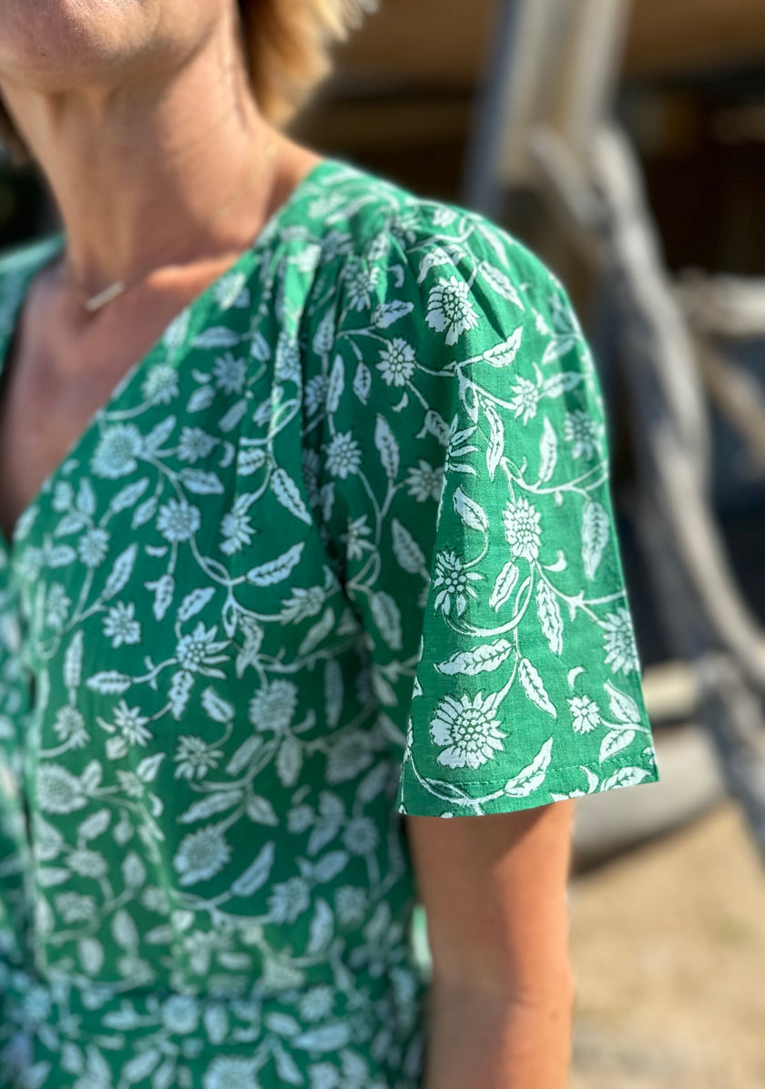 Robe CELIA vert (disponible taille 0, 2 et 3)