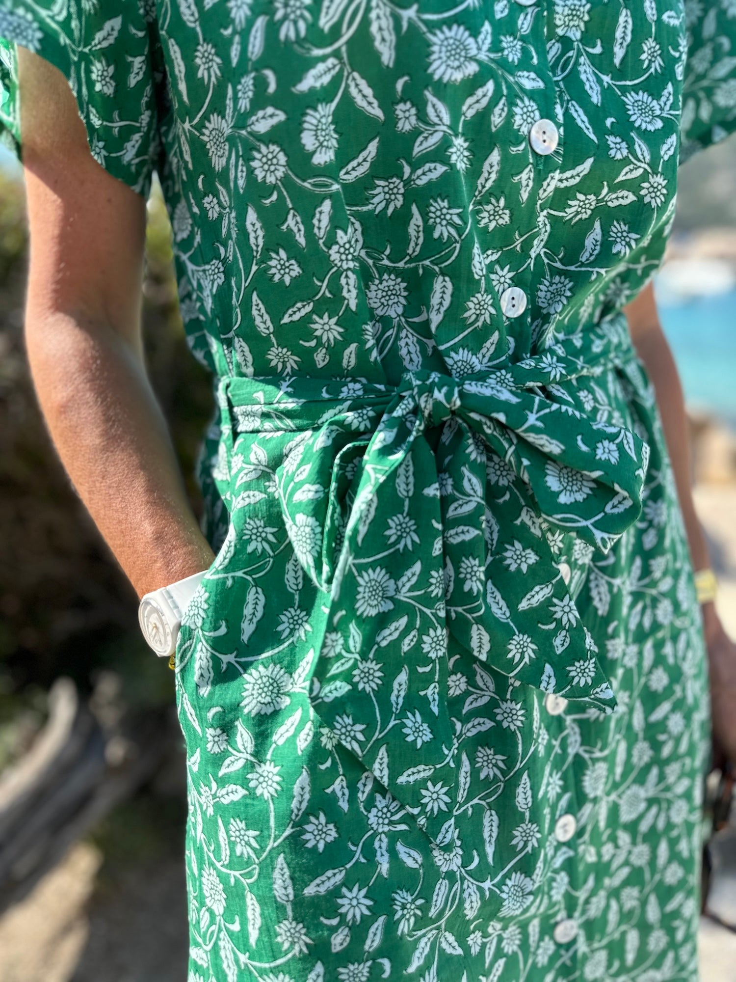 Robe CELIA vert (disponible taille 0, 2 et 3)