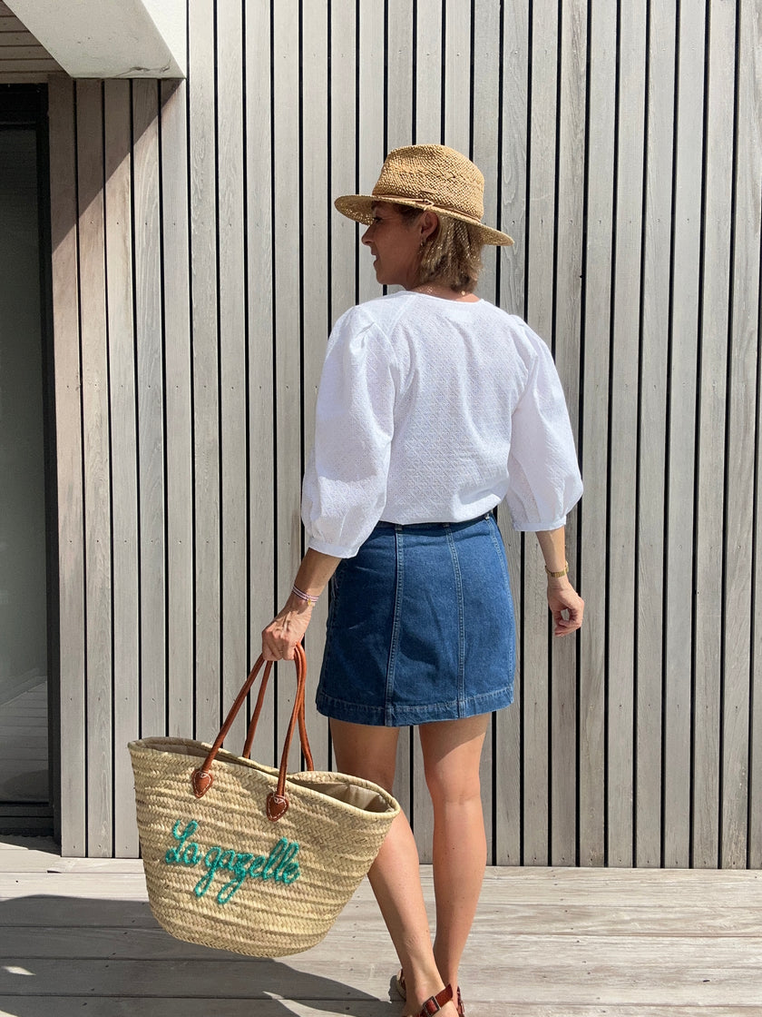 Blouse ELEN broderie anglaise blanche