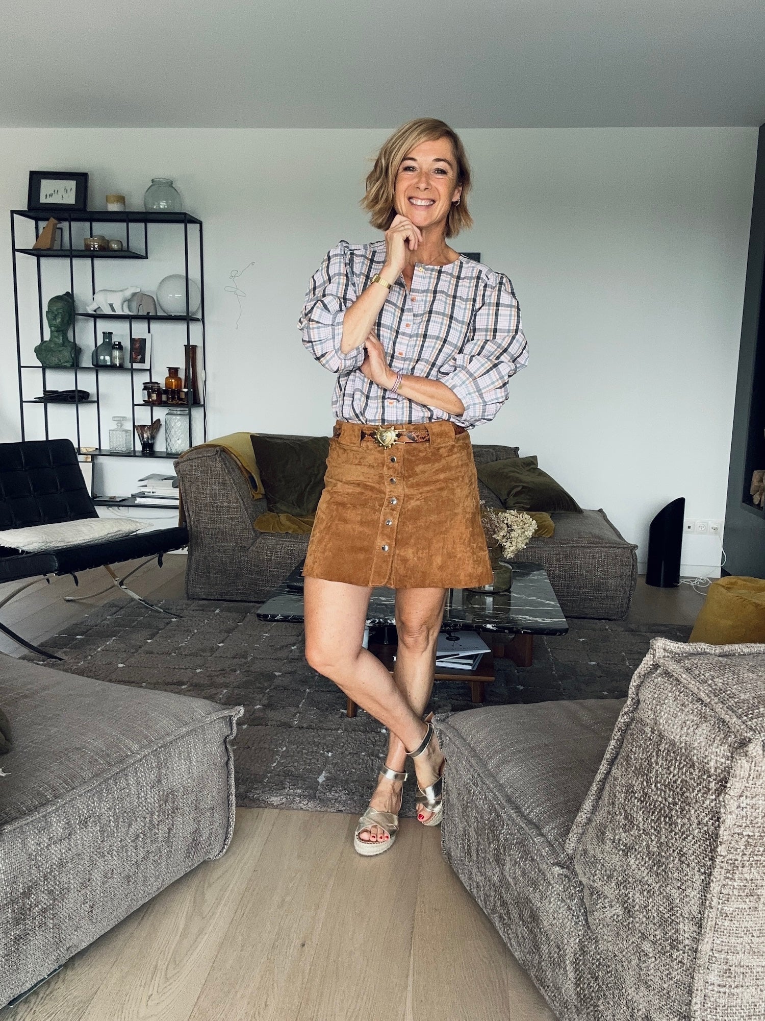 Blouse ELEN carreaux (disponible taille 3)