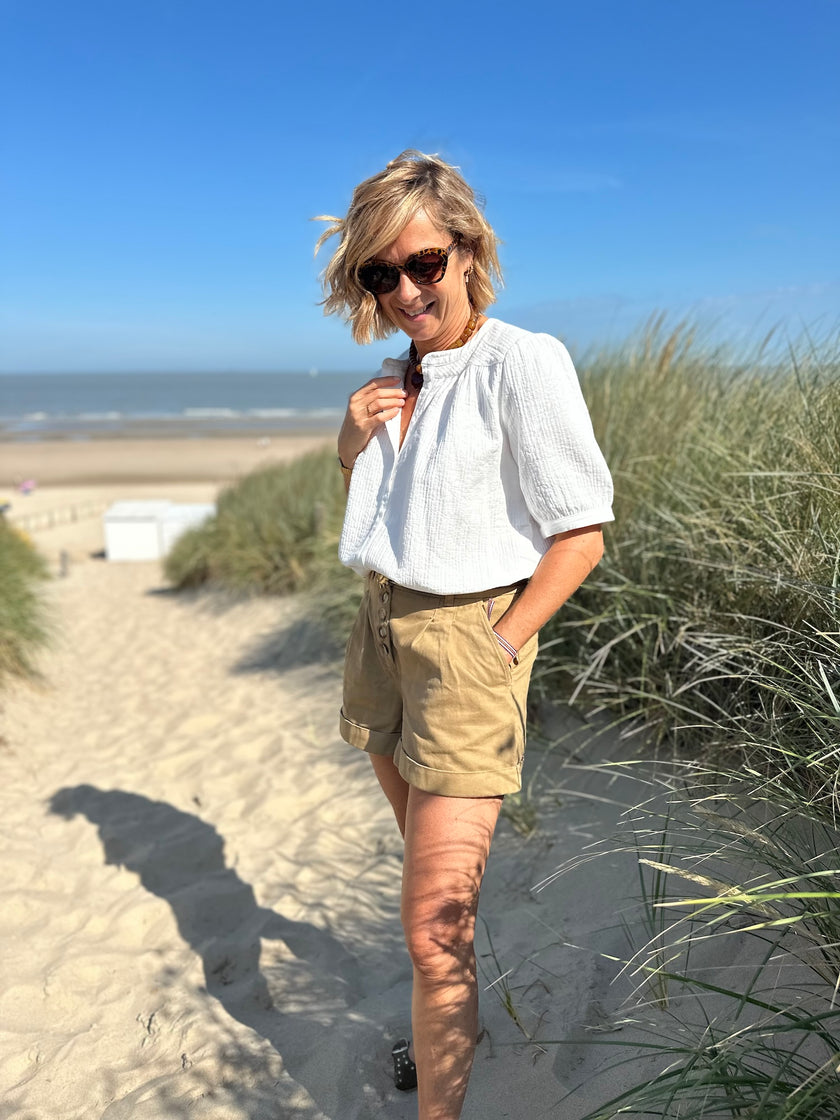 Blouse Ambrine blanc cassé (épuisée)