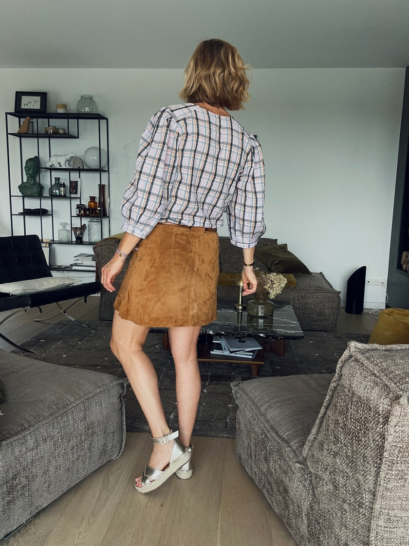 Blouse ELEN carreaux (disponible taille 3)