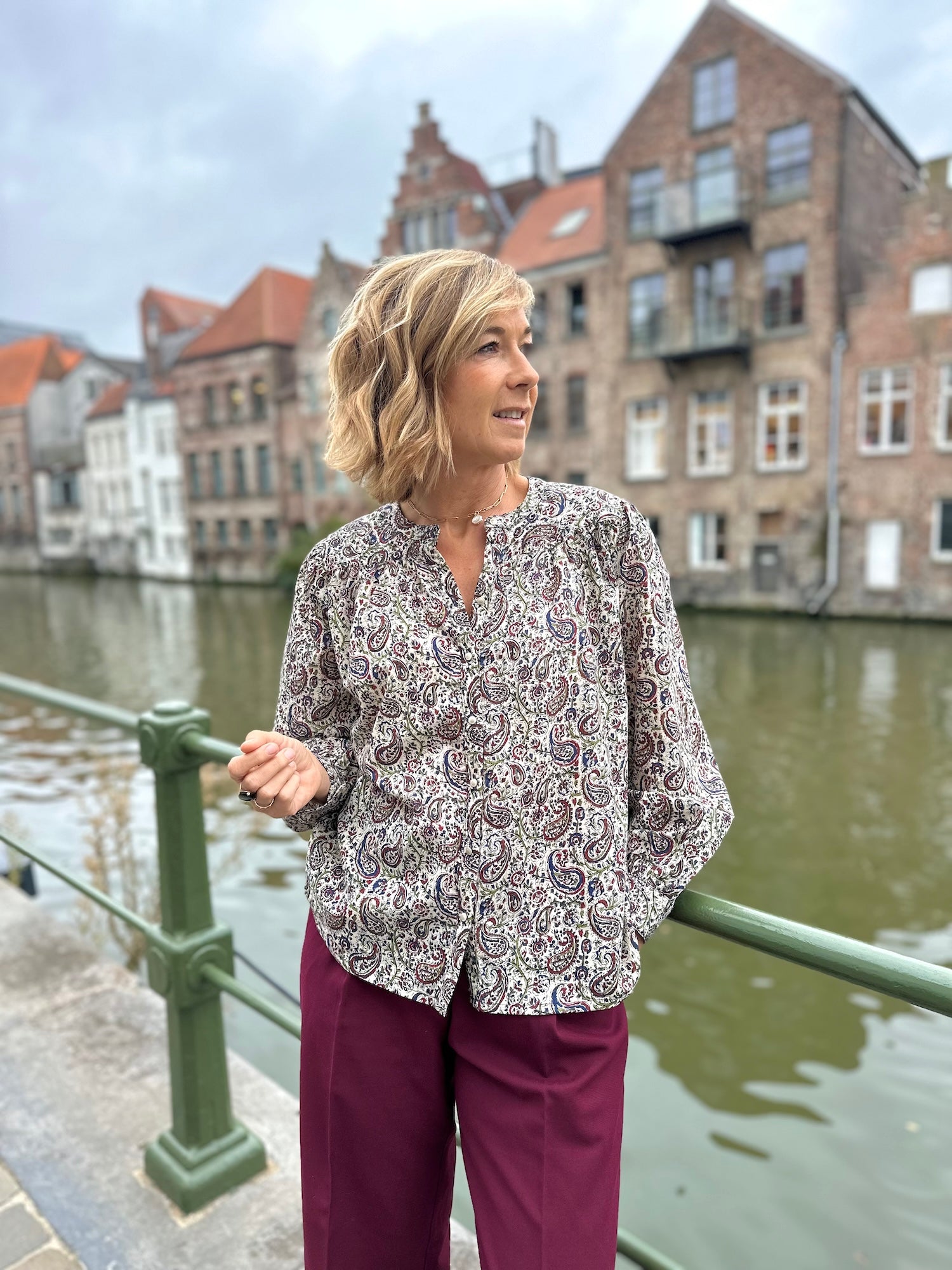 Blouse Ambrine imprimé cachemire