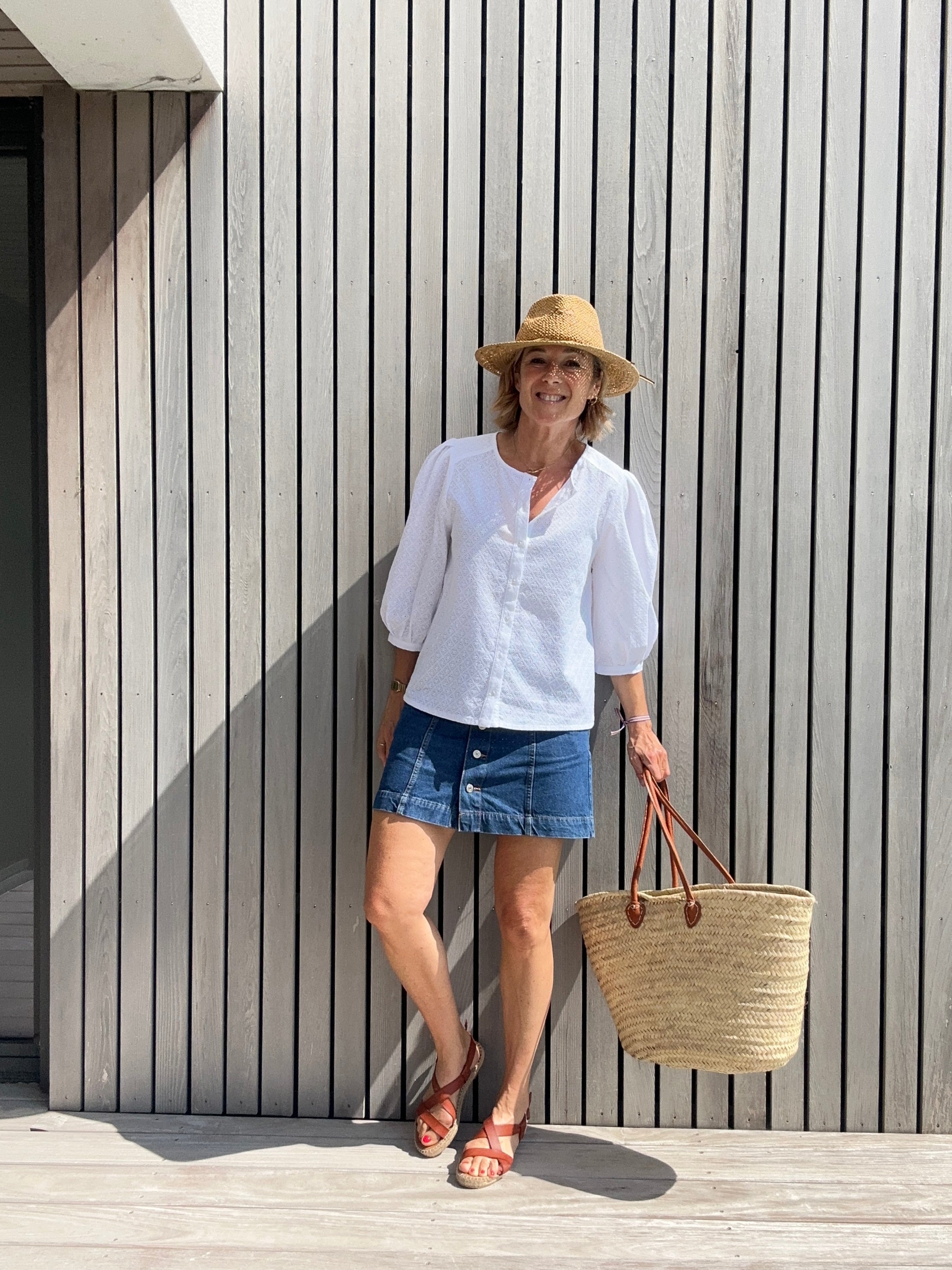 Blouse ELEN broderie anglaise blanche