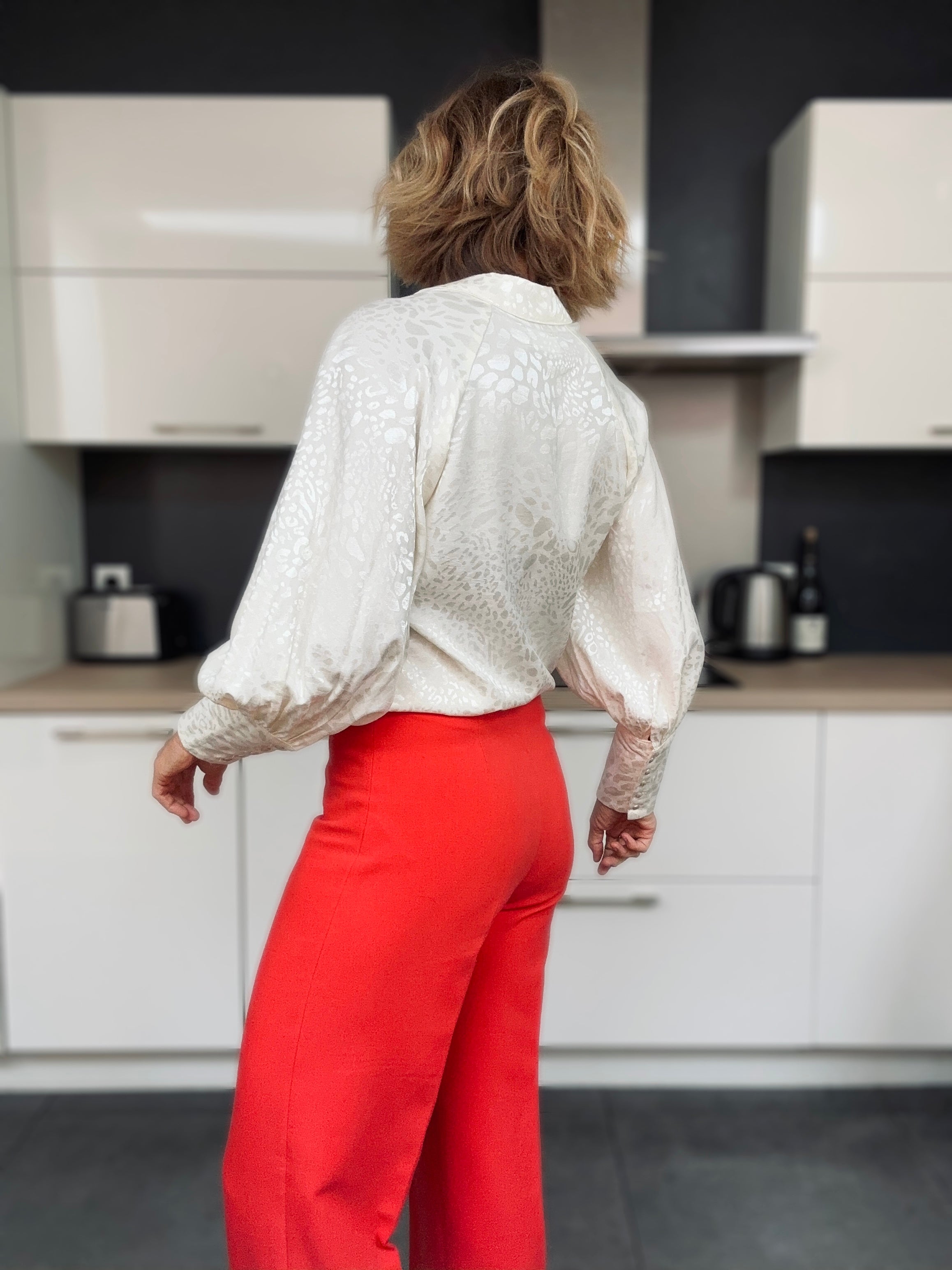 Blouse Constance jacquard écru