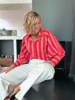 Blouse Constance rayures rouges