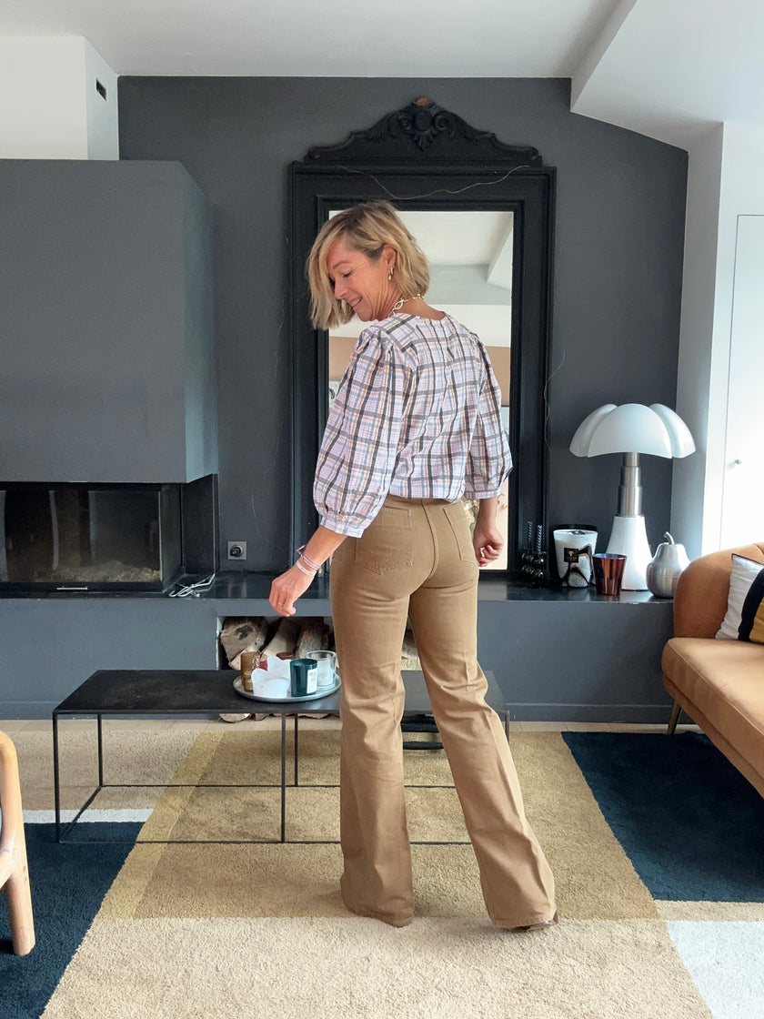 Blouse ELEN carreaux (disponible taille 3)