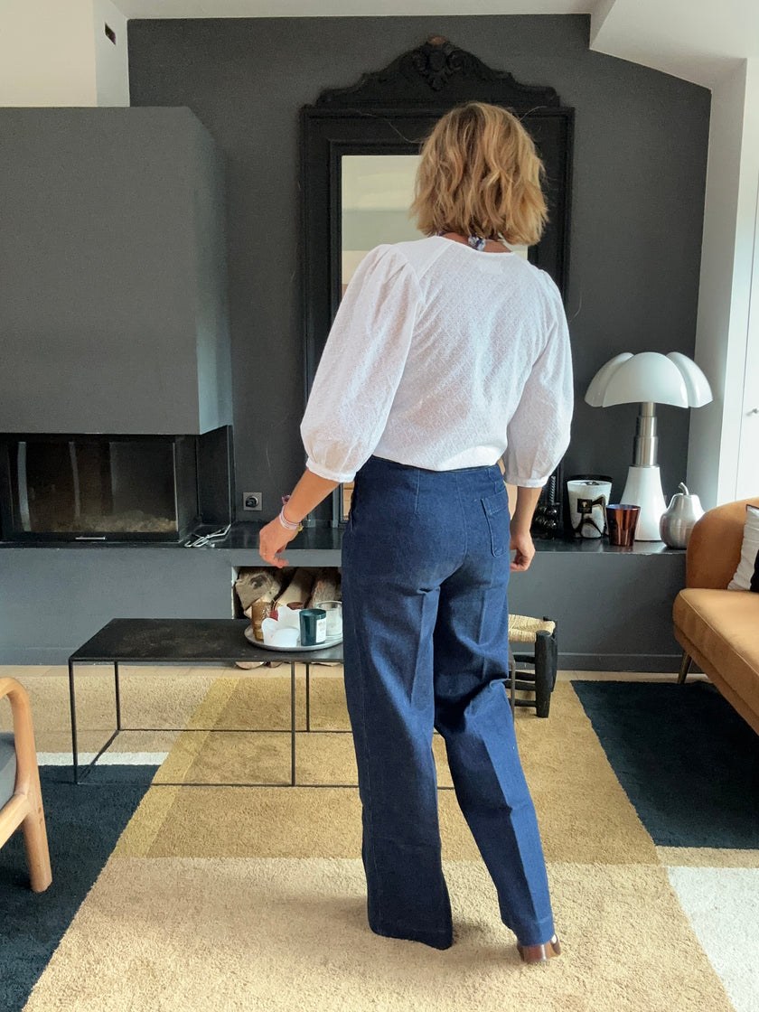 Blouse ELEN broderie anglaise blanche