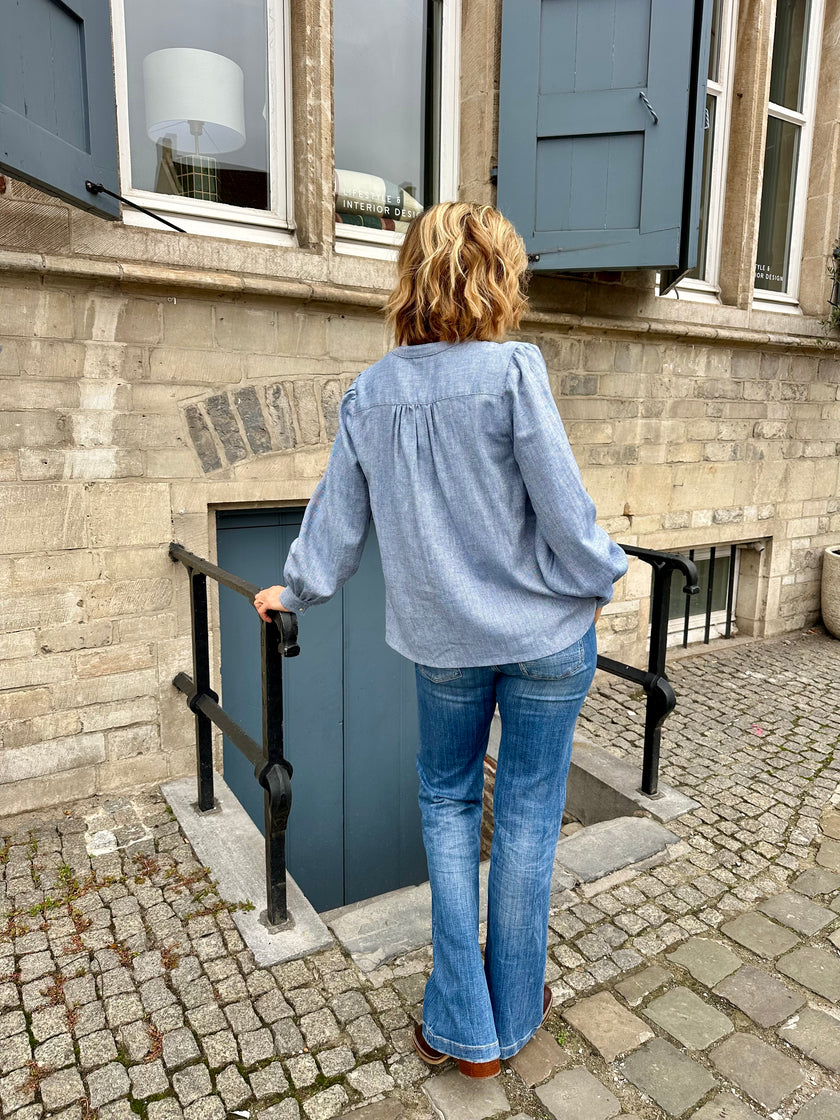 Blouse Ambrine bleu ciel (épuisée)