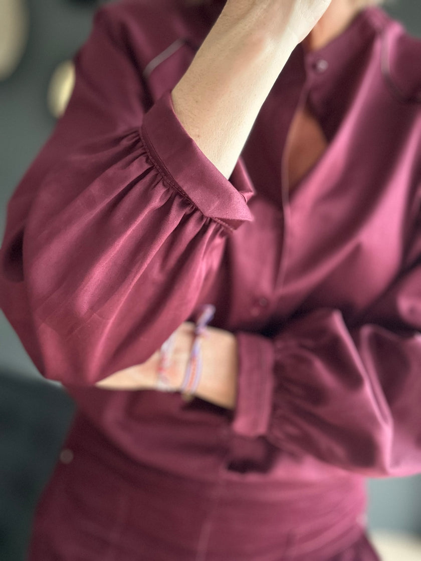 Blouse HORTENSE bordeaux