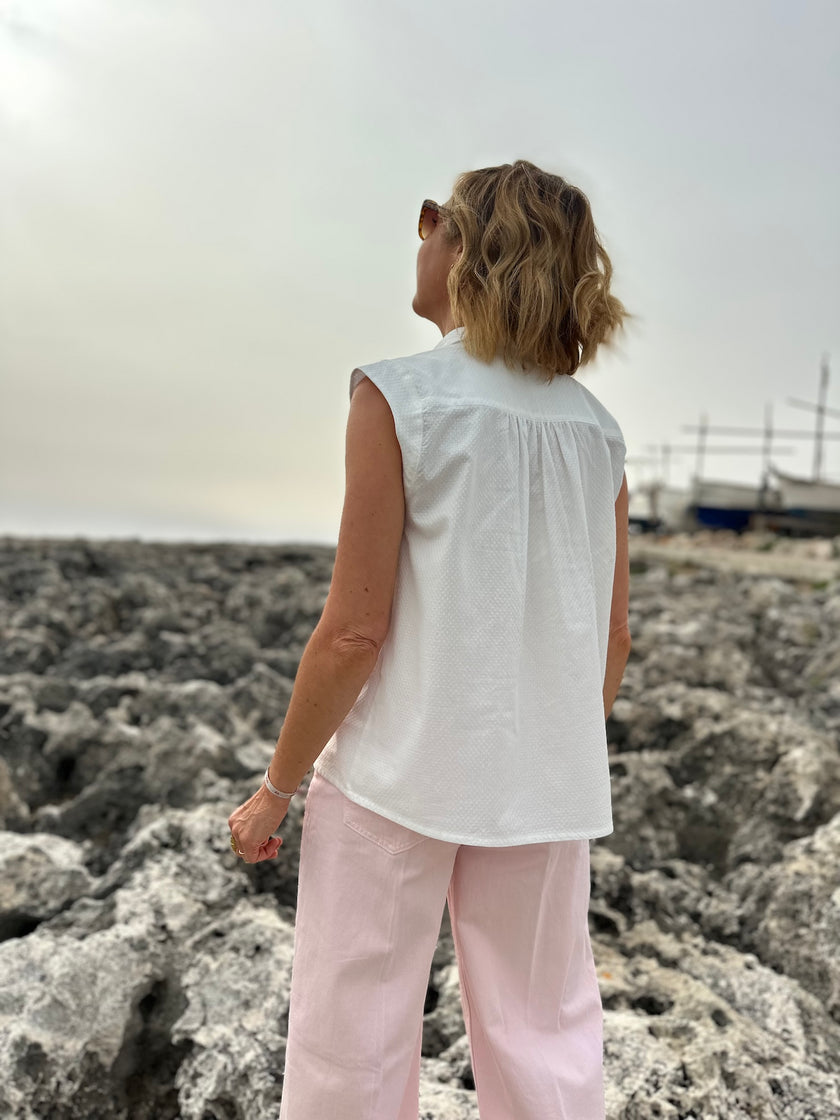 Blouse Soline blanc cassé (disponible taille 3 et 4)