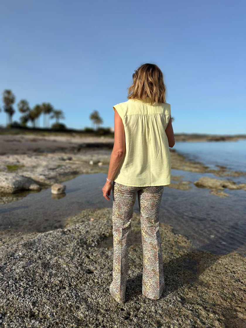 Blouse Soline jaune beurre