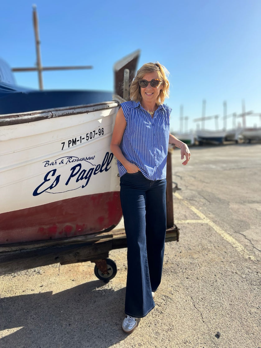 Blouse Soline rayures bleues (épuisée)