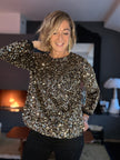 Sweat Sam paillettes doré (épuisé)