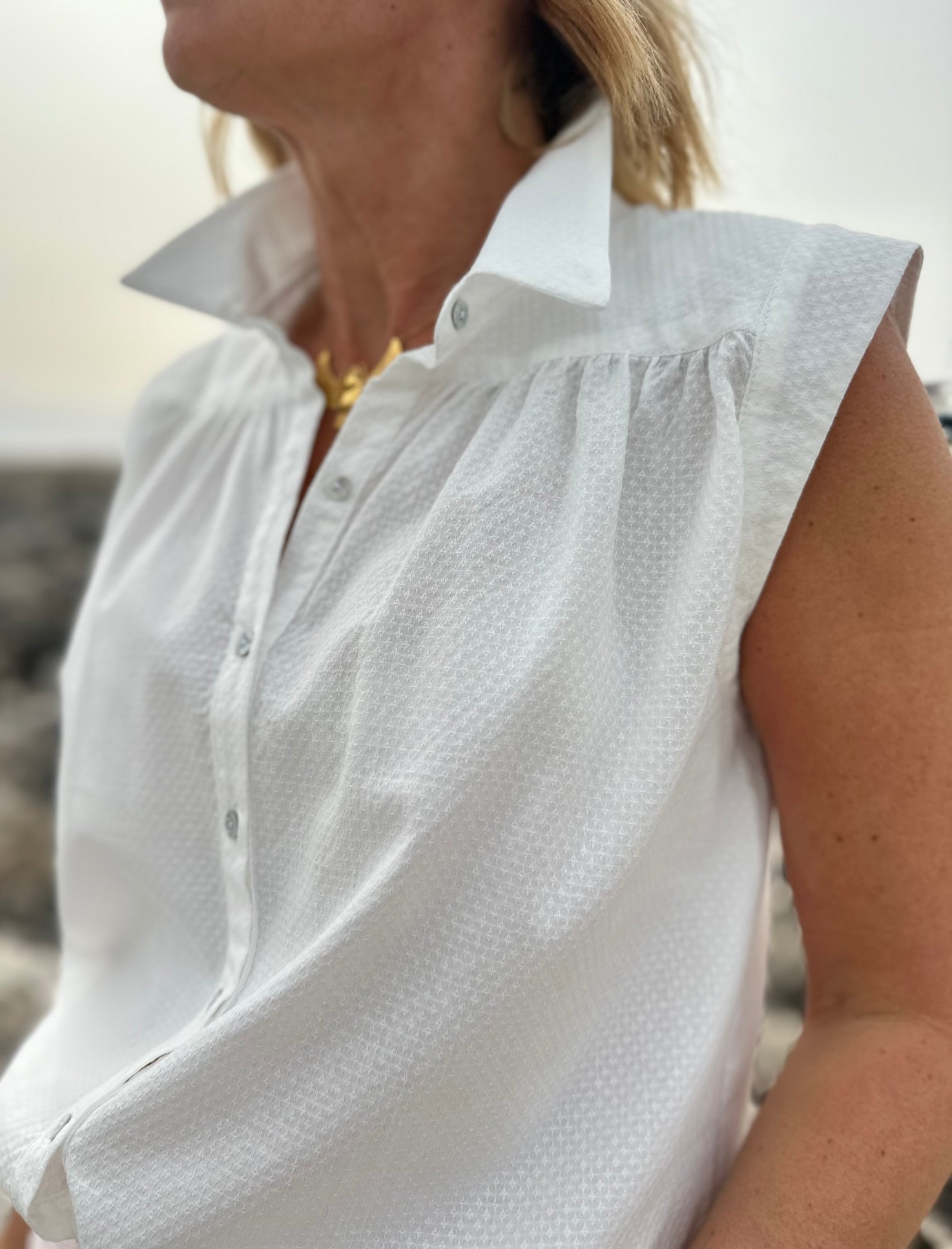 Blouse Soline blanc cassé (disponible taille 3 et 4)