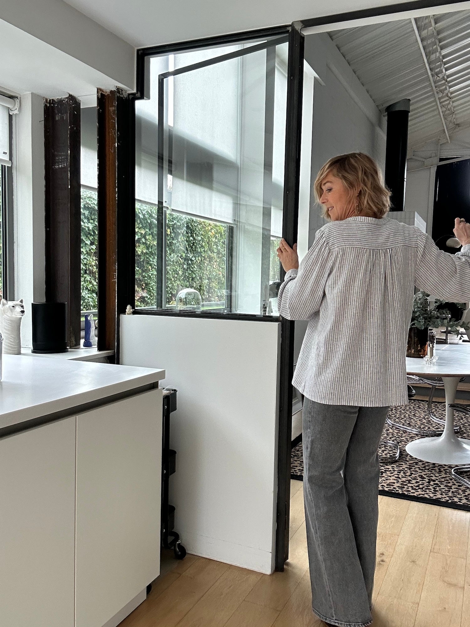 Blouse Ambrine rayures grises