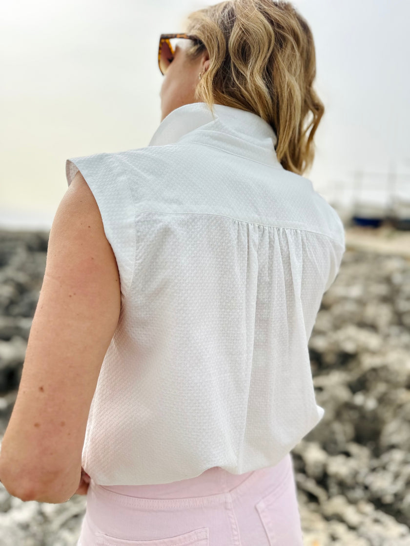 Blouse Soline blanc cassé (disponible taille 3 et 4)
