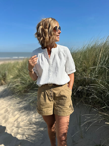 Blouse Ambrine blanc cassé (disponible taille 2 et 4)