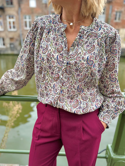 Blouse Ambrine imprimé cachemire