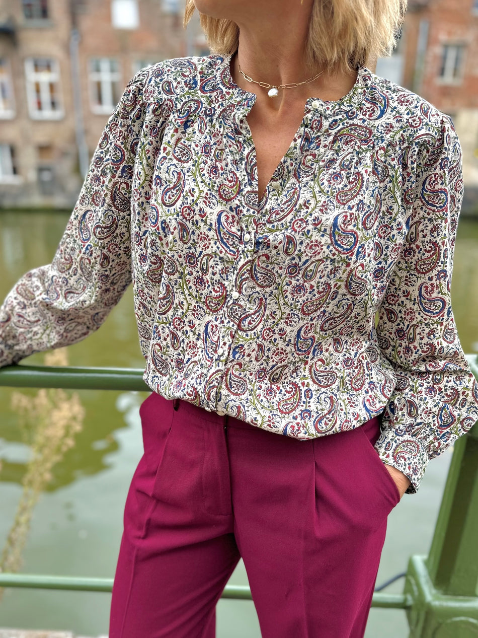 Blouse Ambrine imprimé cachemire