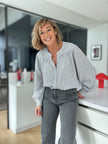 Blouse Ambrine rayures grises