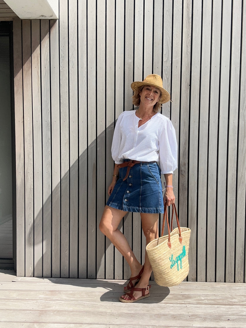 Blouse ELEN broderie anglaise blanche