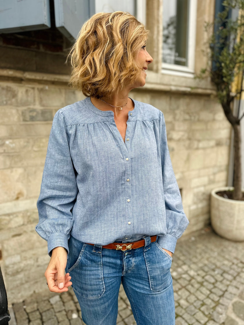 Blouse Ambrine bleu ciel (épuisée)