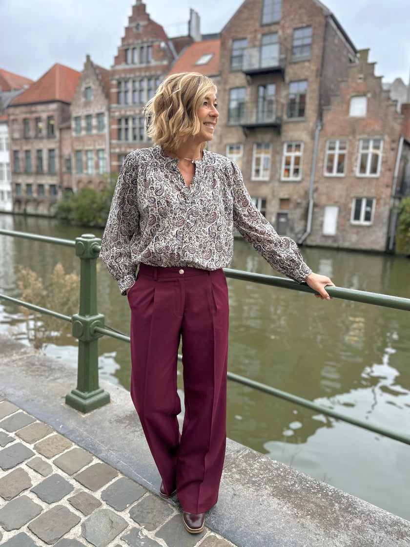 Blouse Ambrine imprimé cachemire