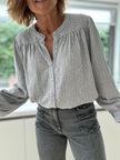 Blouse Ambrine rayures grises
