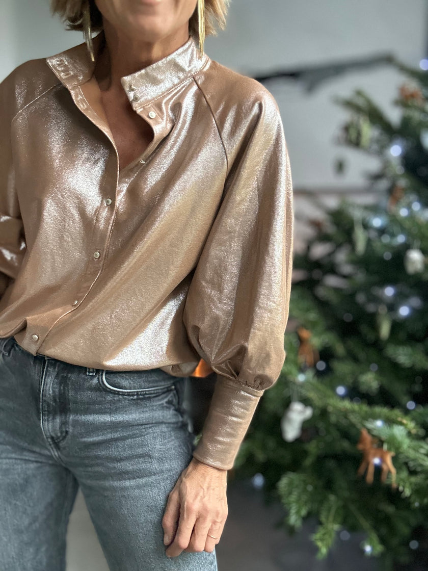 Blouse Constance dorée (disponible taille 0)
