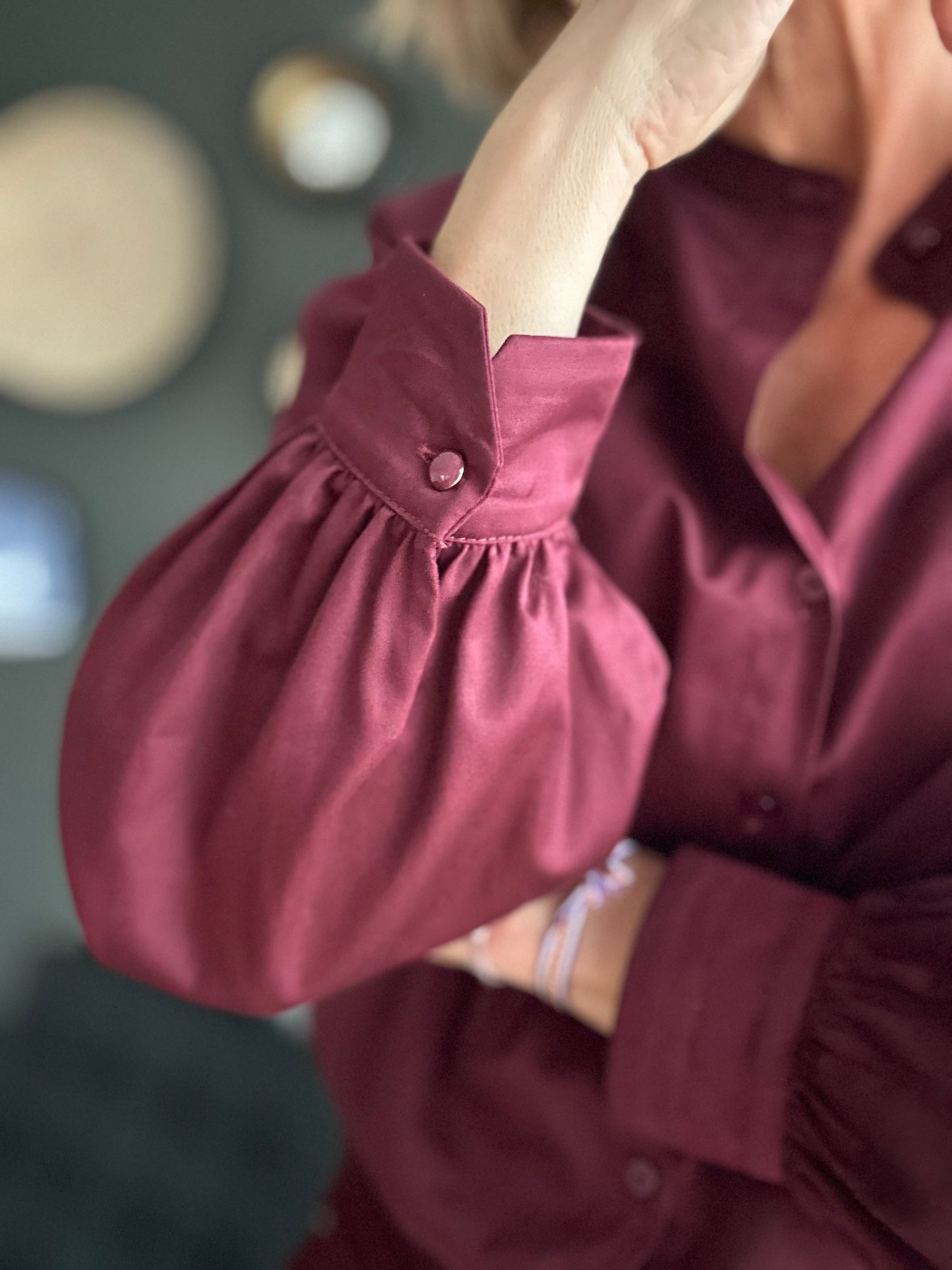 Blouse HORTENSE bordeaux