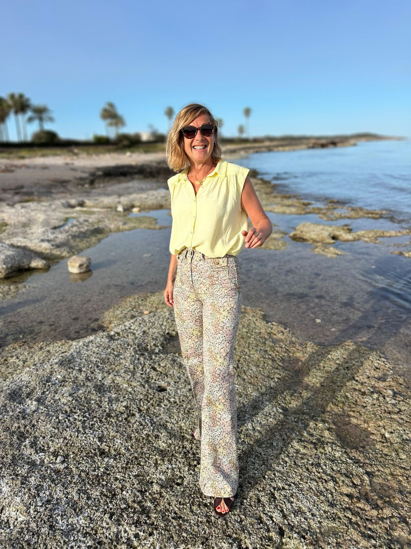Blouse Soline jaune beurre