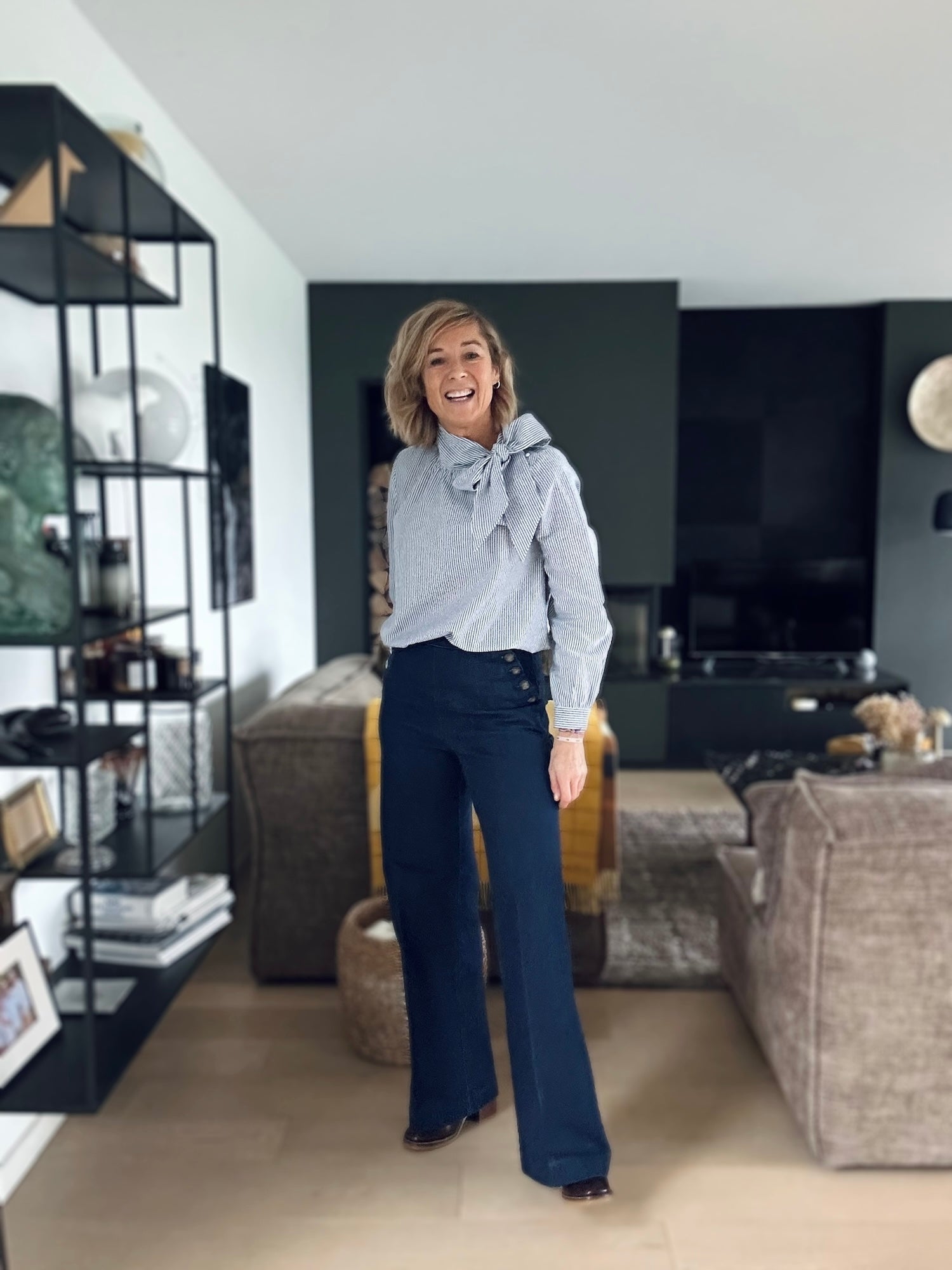 Blouse Augustine rayures marine