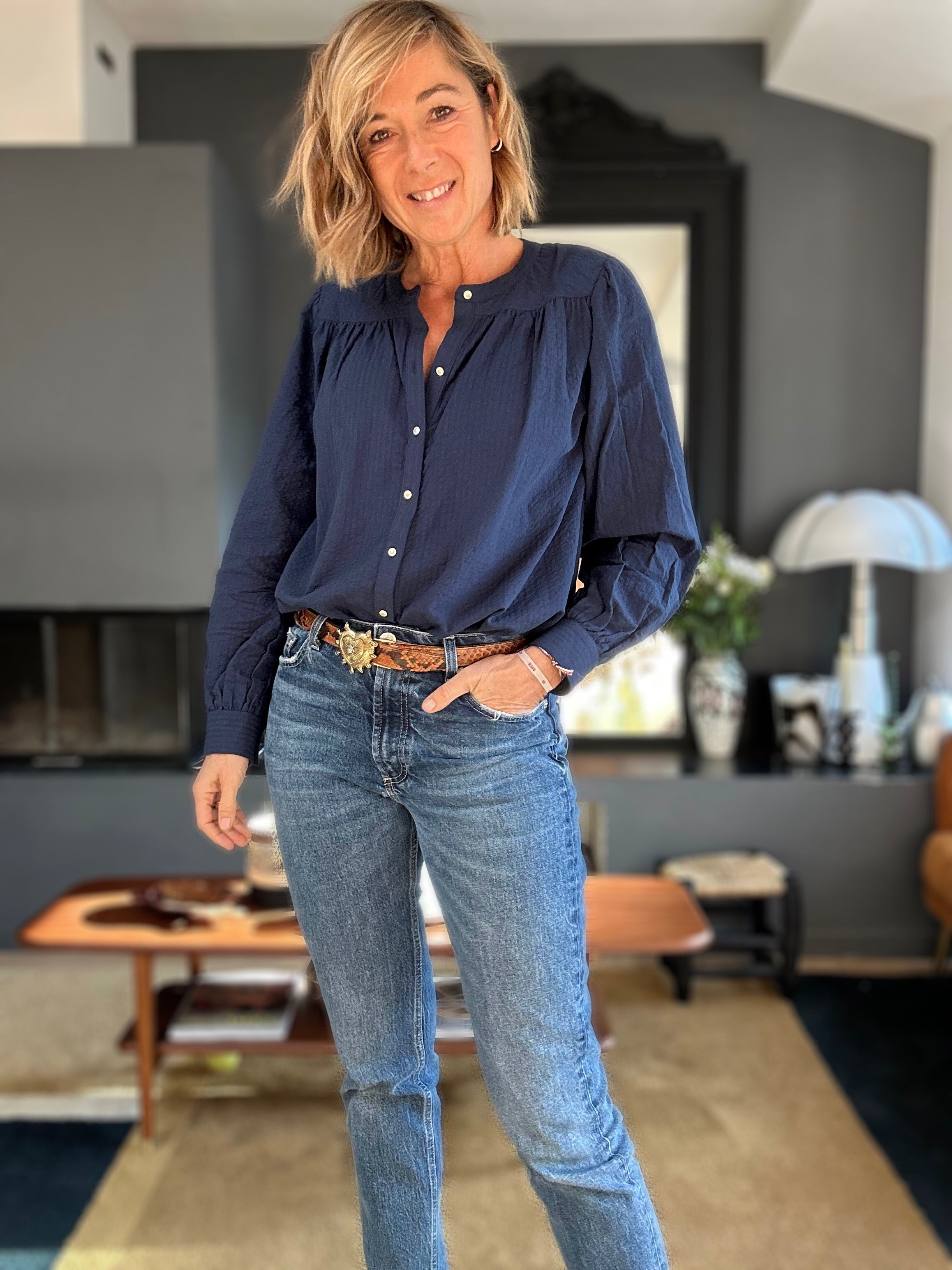 Blouse Ambrine marine