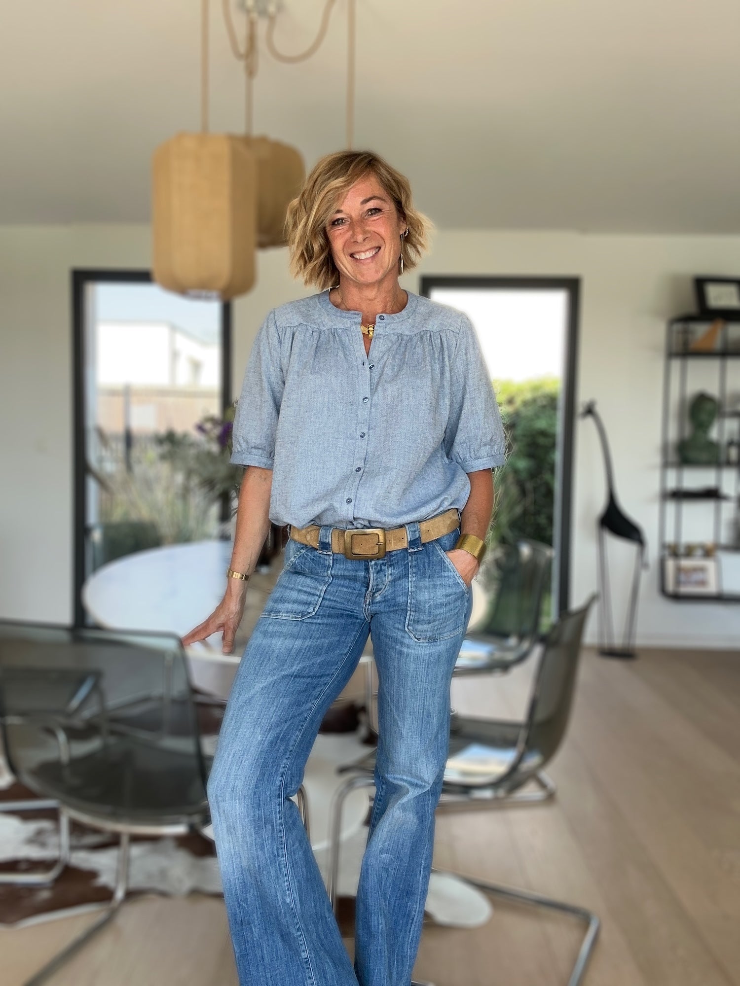 Blouse Ambrine bleu ciel (épuisée)