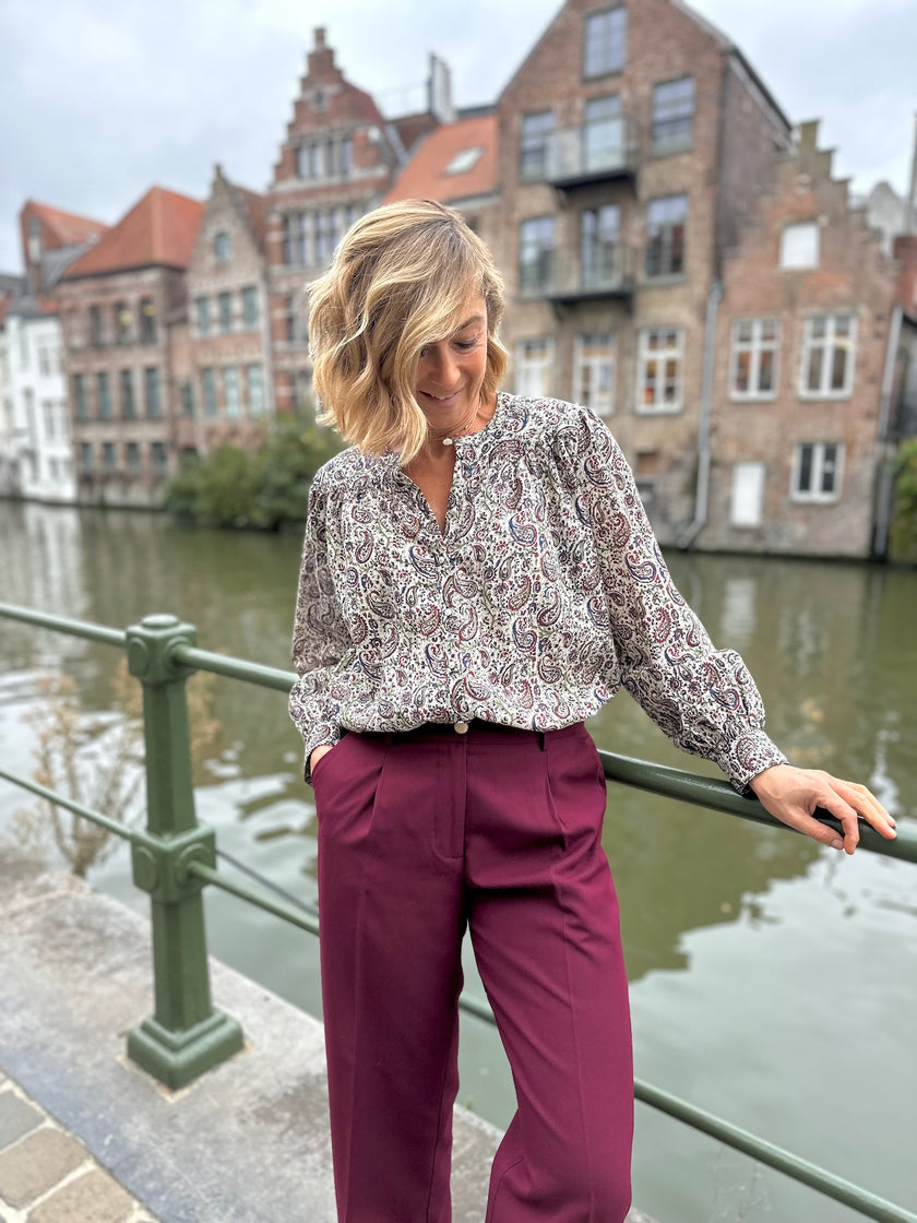 Blouse Ambrine imprimé cachemire