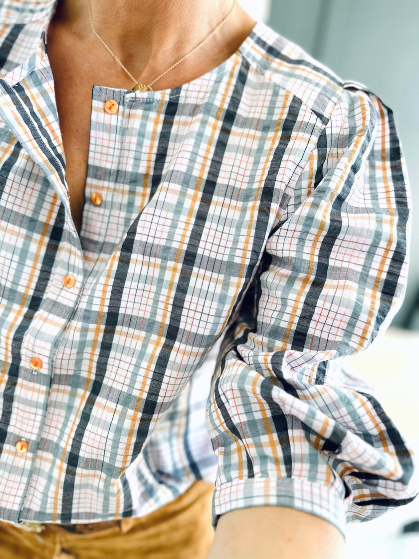 Blouse ELEN carreaux (disponible taille 3)