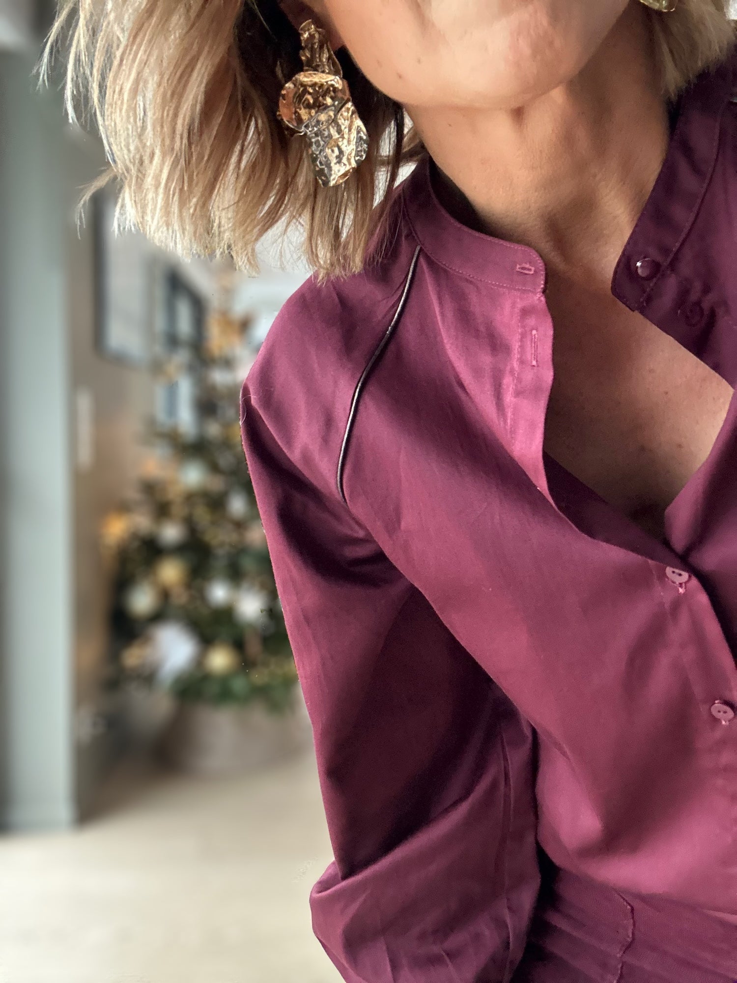 Blouse HORTENSE bordeaux