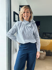 Blouse Augustine rayures marine