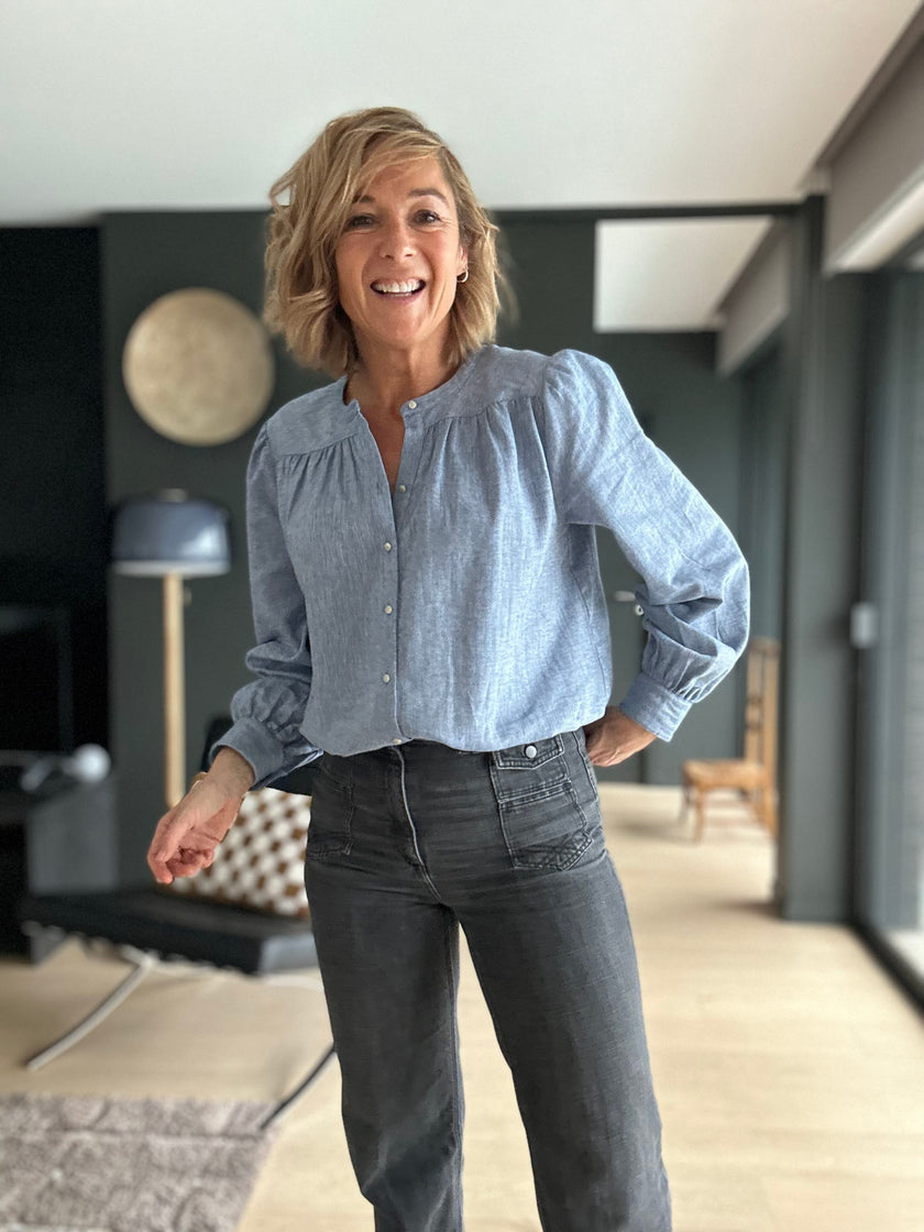 Blouse Ambrine bleu ciel (épuisée)