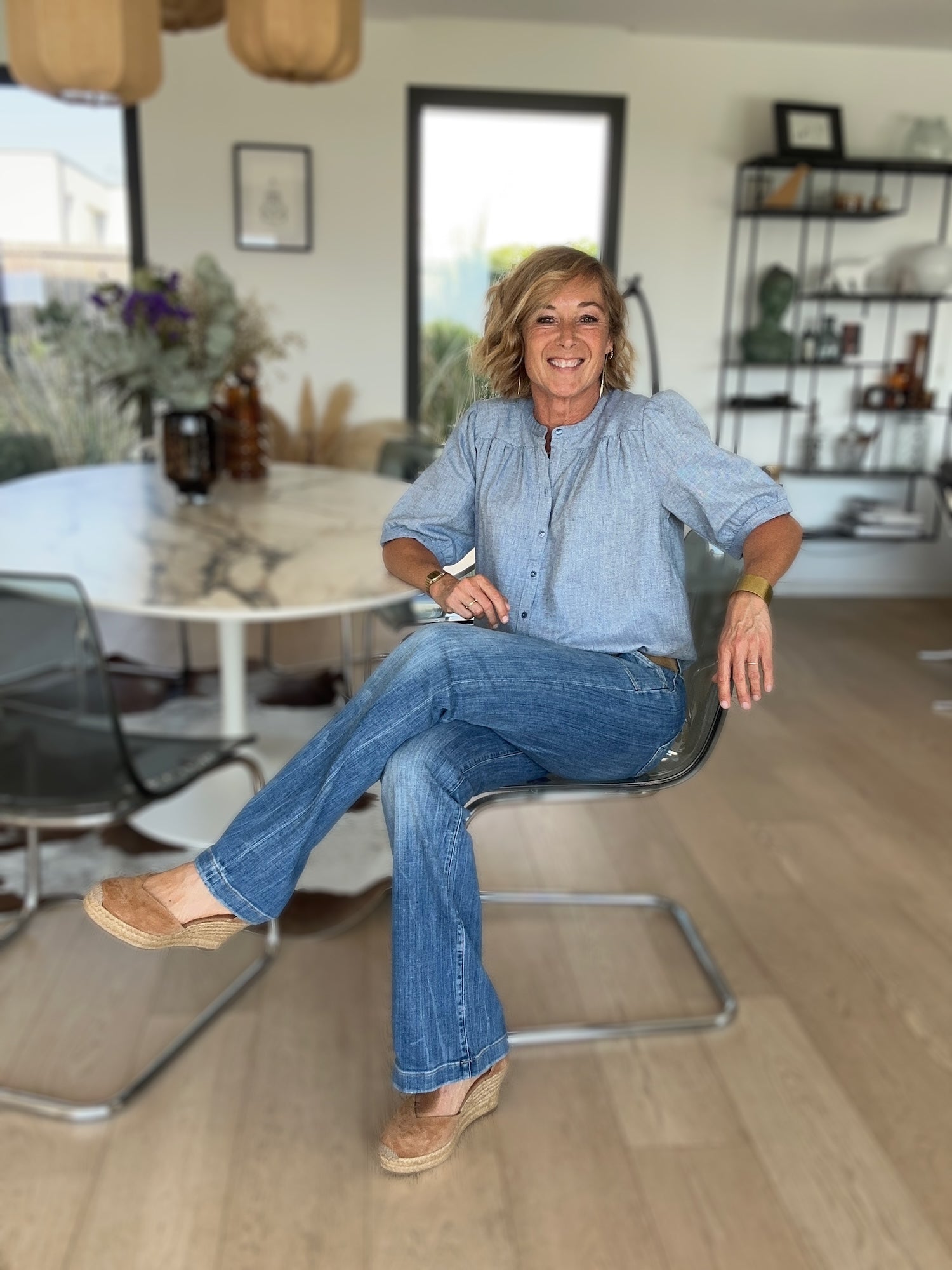 Blouse Ambrine bleu ciel (épuisée)