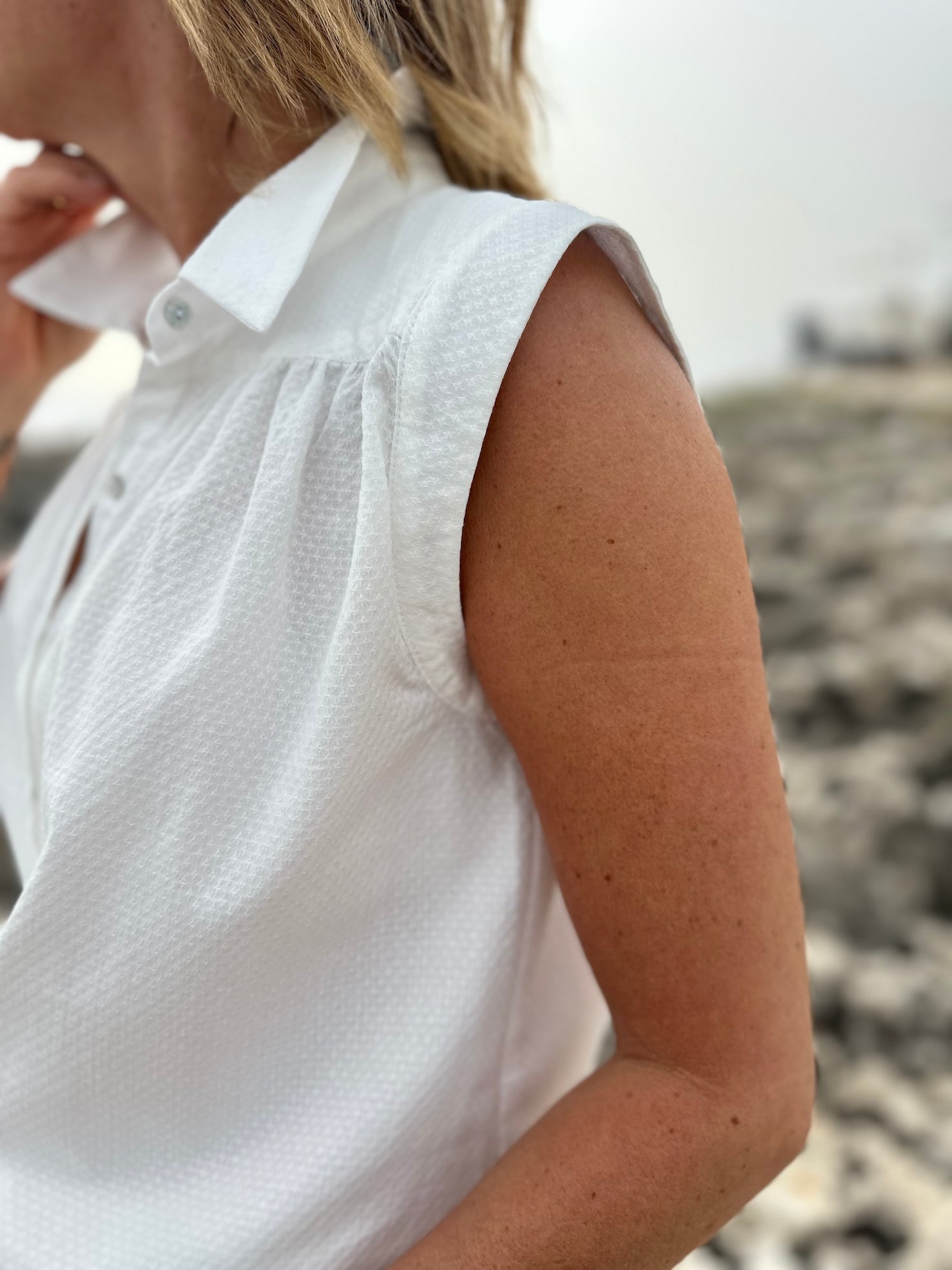 Blouse Soline blanc cassé (disponible taille 3 et 4)