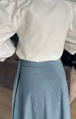 Jupe Victoire rayures bleues