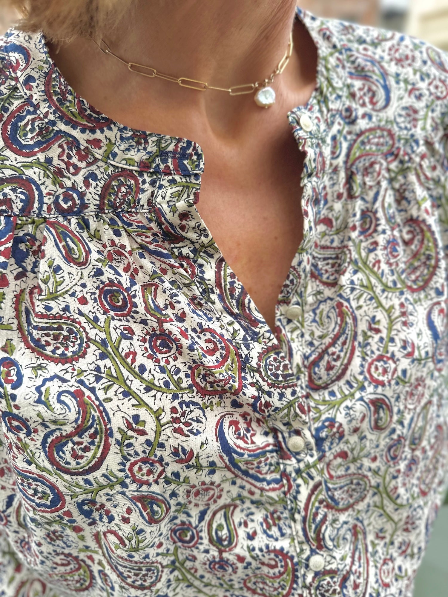 Blouse Ambrine imprimé cachemire