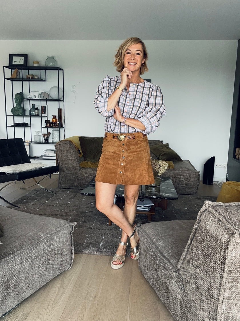 Blouse ELEN carreaux (disponible taille 3)